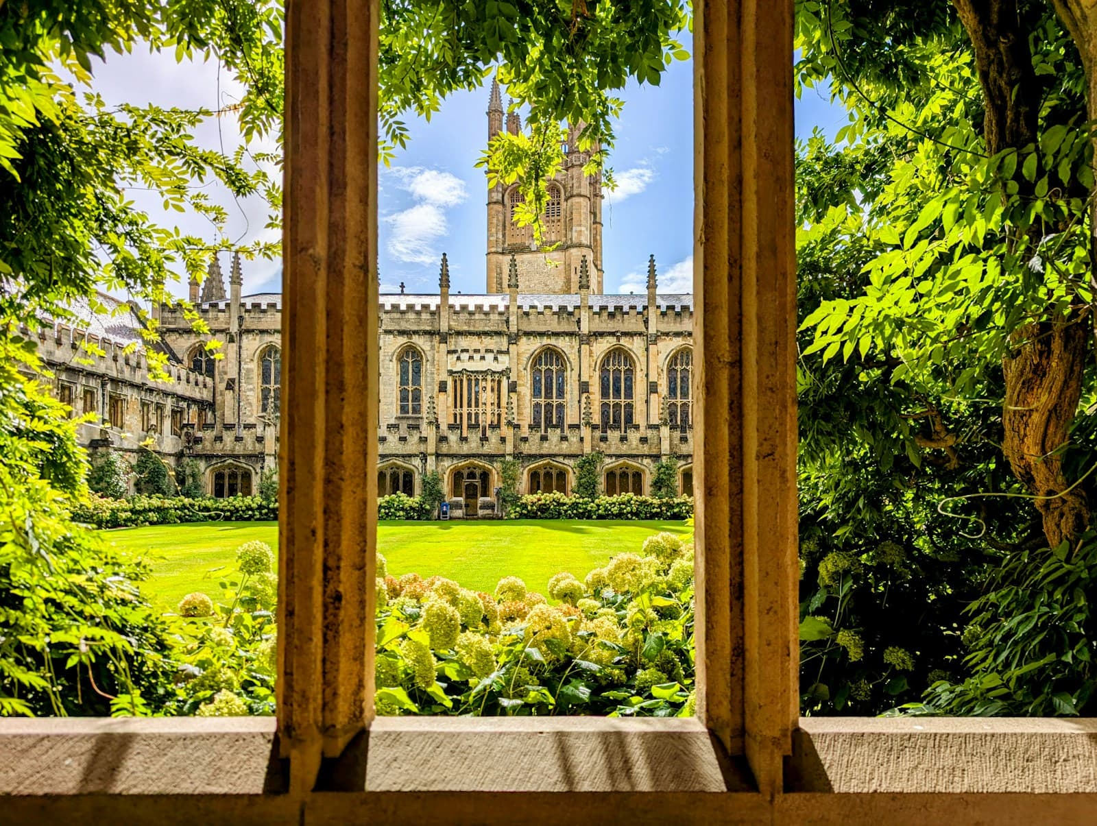 Magdalen College courtyard, University of Oxford